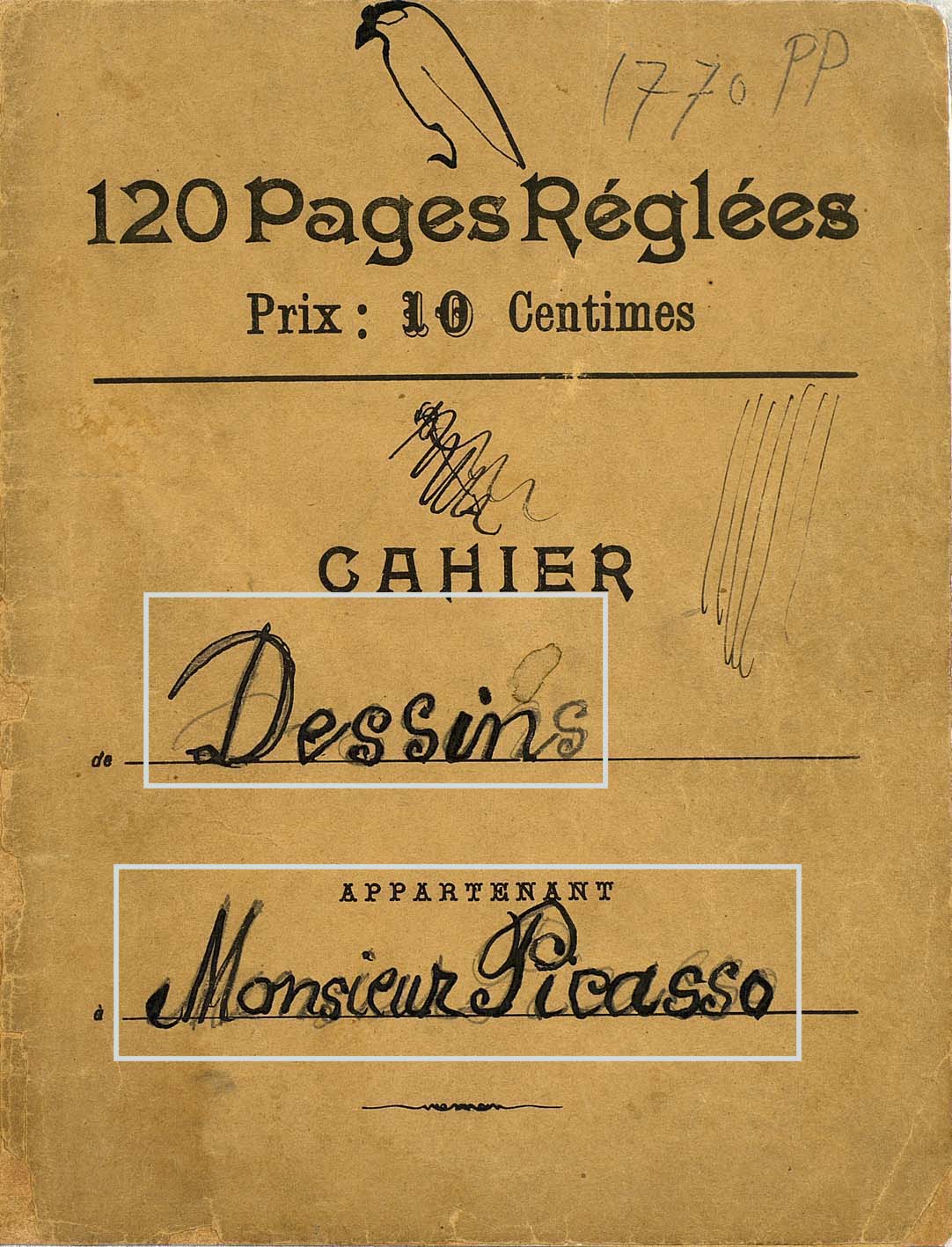 001. Caligrafía de Picasso ("Dessins Monsieur Picasso")